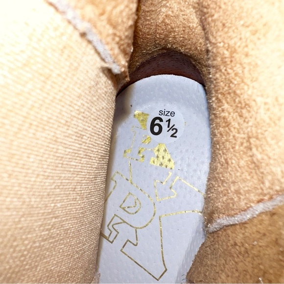 NEW Post Xchange Brown Suede Lug Zip Boots Size EU 37 US 6.5 - Picture 4 of 8